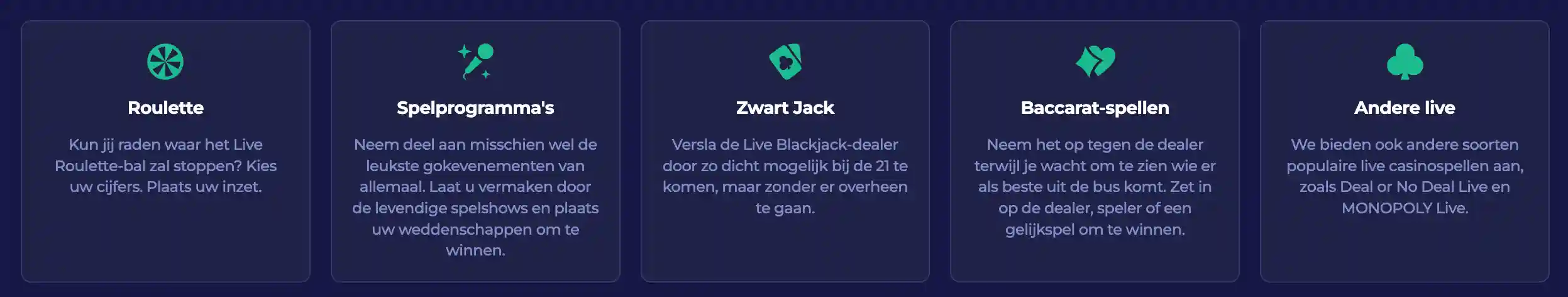 Uitgelichte Live PinoCasino Spellen